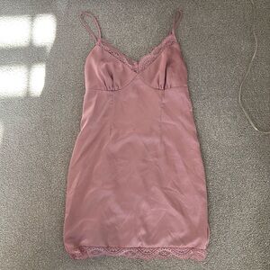 Mauve Silk Dress